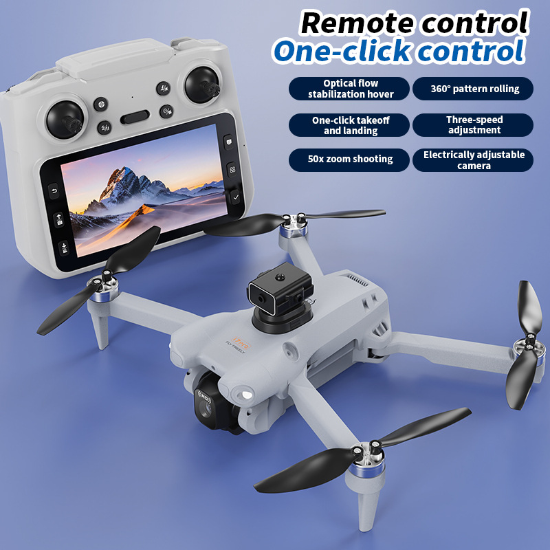 Cross-Border New Product I7 Pro Drone 4K High-Definition Aerial Photography with Screen Remote Control Quadcopter Brushless Aerial Photography Machine