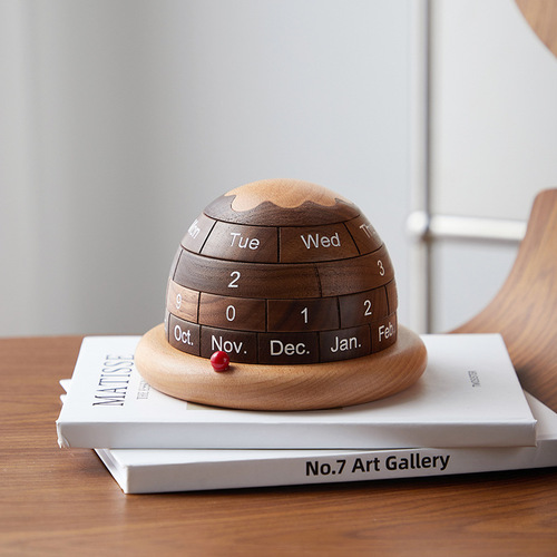 Planet Desk Calendar Wholesale Living Room Study Wooden Desk Calendar Creative Ornament Gift Wooden Perpetual Calendar Office Calendar