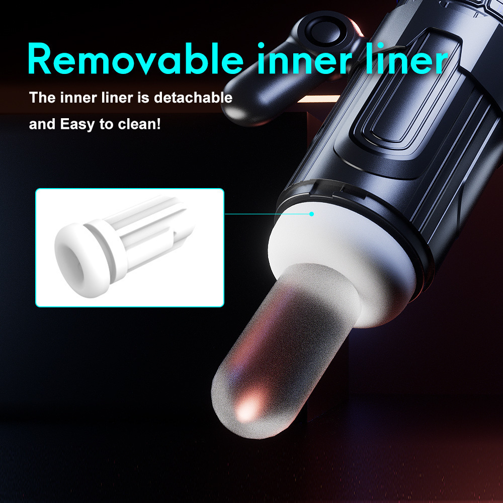 Penis-Übungsgerät mit Griff, vollautomatisch, mit starker Erdbeben-Saugkraft, teleskopisch, Sexspielzeug_voghion.com