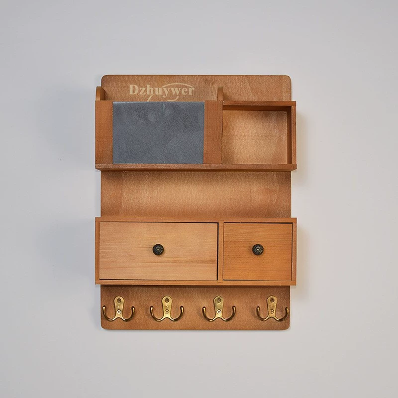 Деревянная подставка для хранения Ключ для входа солнцезащитные очки Многослойная подставка для хранения настенная подставка настенная подставка для хранения крючков