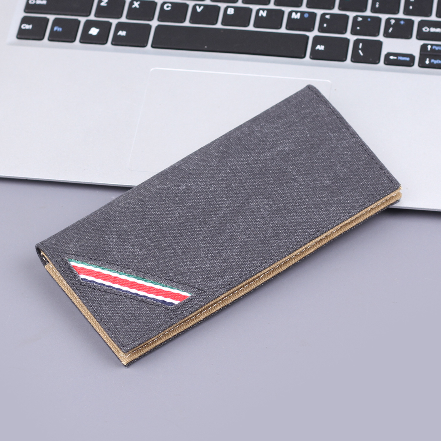 Canvas larga cartera de hombre simple cartera de hombre cartera delgada transfronteriza cartera de hombres cartera de mujeres