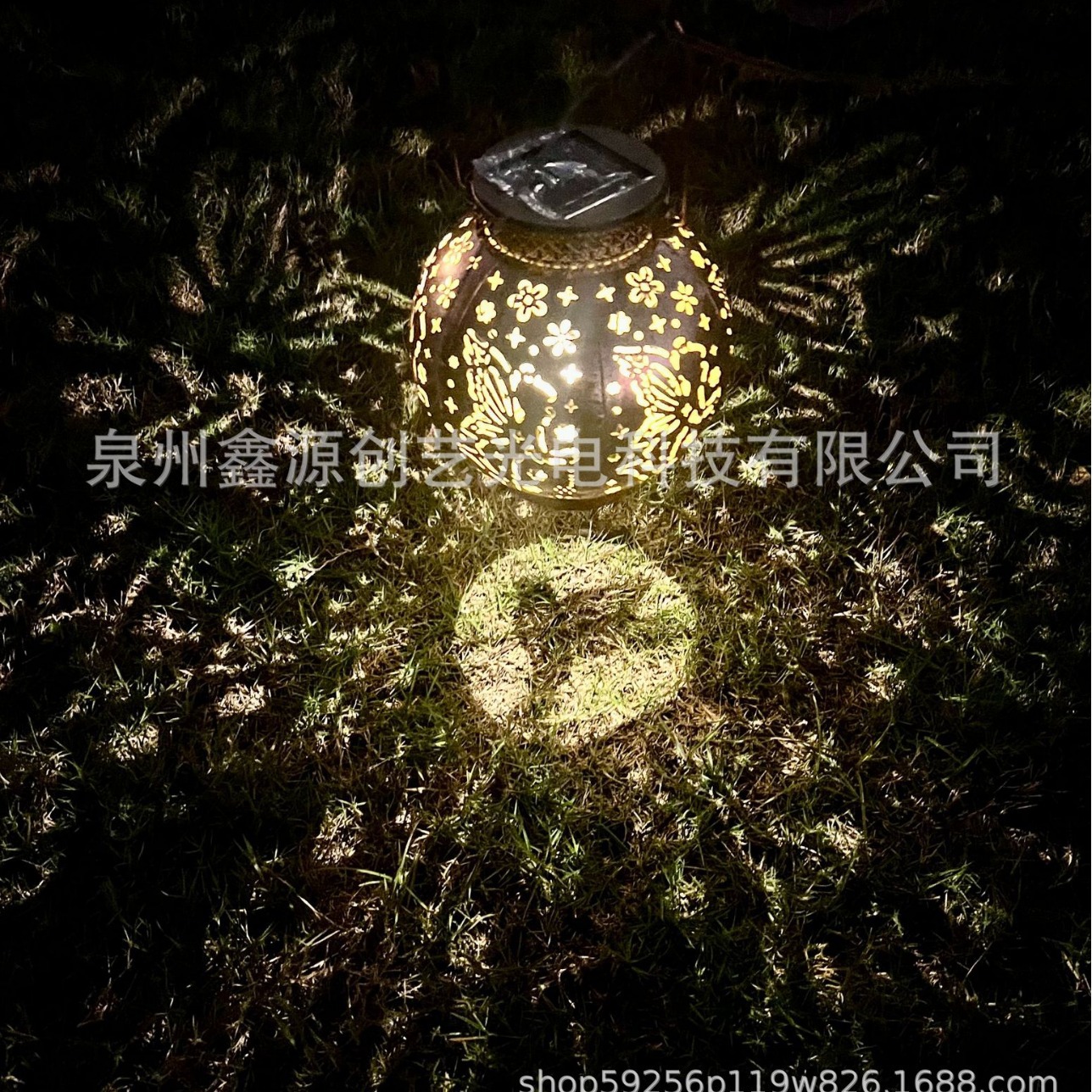 공장 직접 판매 아마존 뜨거운 태양 조명 야외 방수 공 모방 천사 잔디 정원 조명