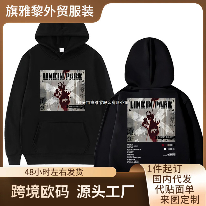 2025 Lincoln Park Hybrid Theory Album Hoodie for Men and Women Harajuku Vintage Print Sweatshirt Unisex