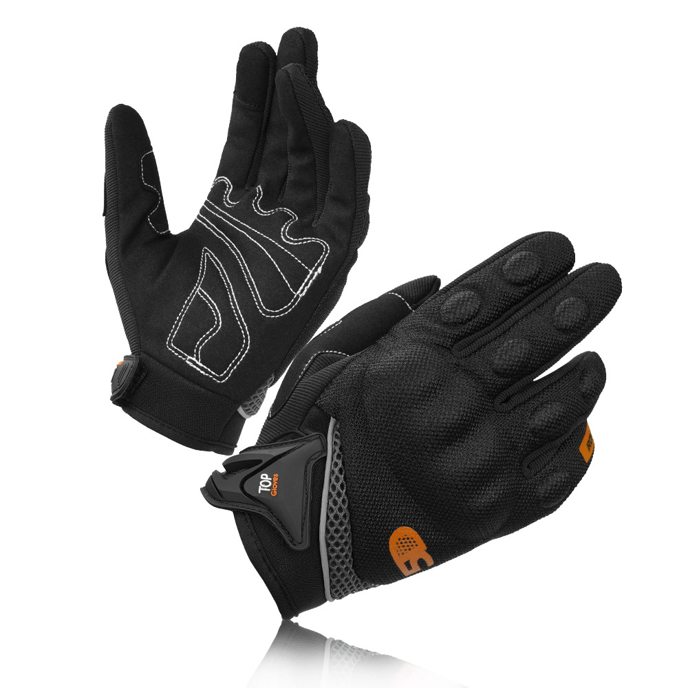 Guantes de motocicleta a prueba de caídas y transpirables, locomotoras de carreras de ciclismo de cuatro estaciones, guantes de pantalla táctil antideslizantes resistentes al desgaste, hombres para llevar