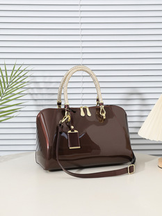 Pillow, summer glossy one-shoulder bag for bride, bag strap, high-end