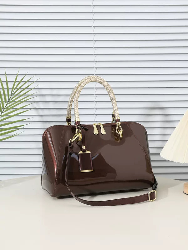 Pillow, summer glossy one-shoulder bag for bride, bag strap, high-end