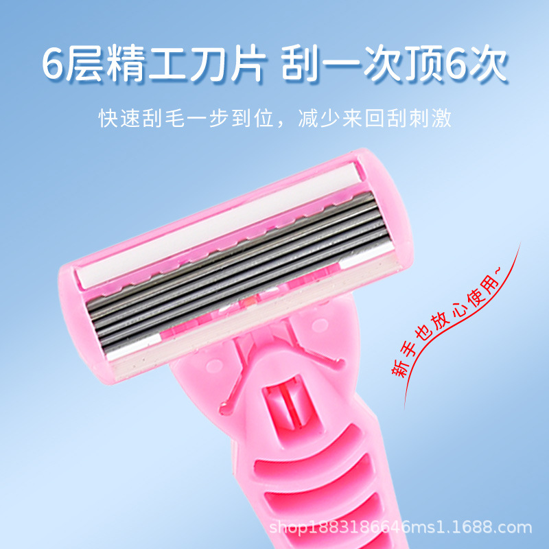 Nuevas cuchillas de afeitar de 6 capas, afeitadoras manuales para hombres, afeitadoras para mujeres, afeitadoras unisex, depilación