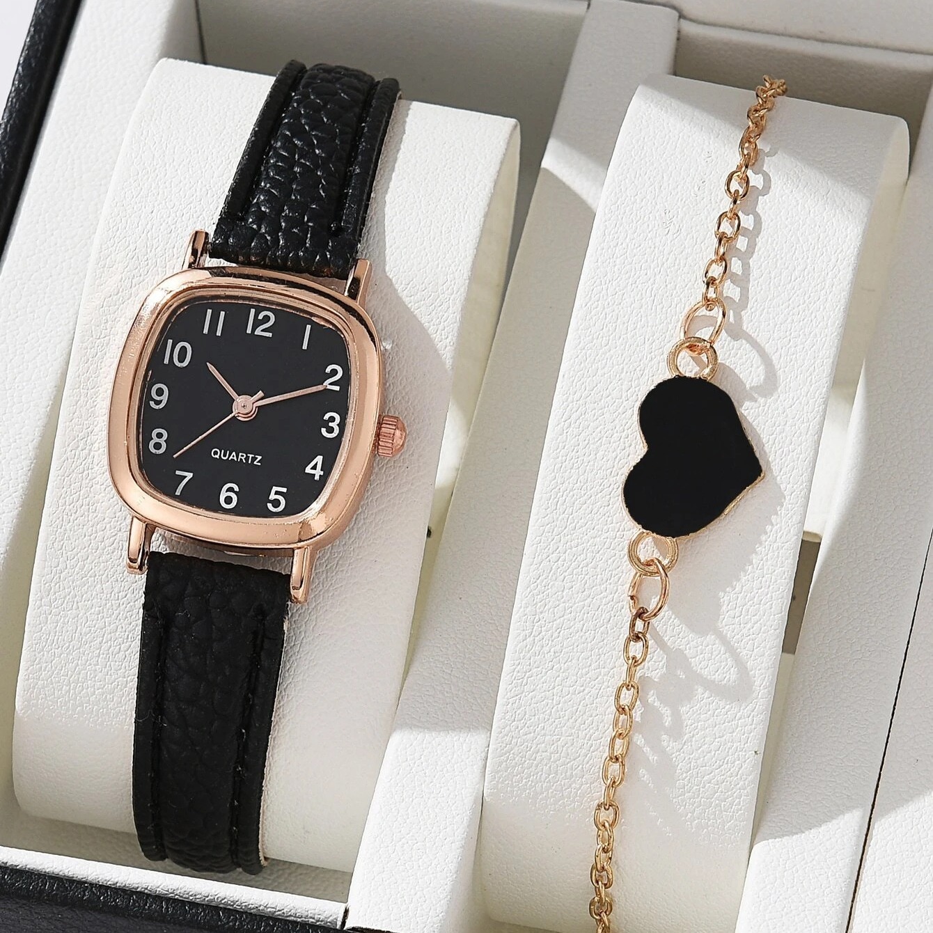 Square watch female middle school student simple Harajuku temperament small dial Korean style artistic retro belt quartz watch_voghion.com