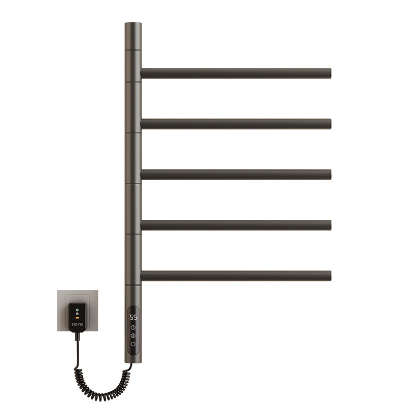 Inteligente giratorio eléctrico toalla rack hogar baño cocina baño temperatura constante calefacción eléctrica tendedero