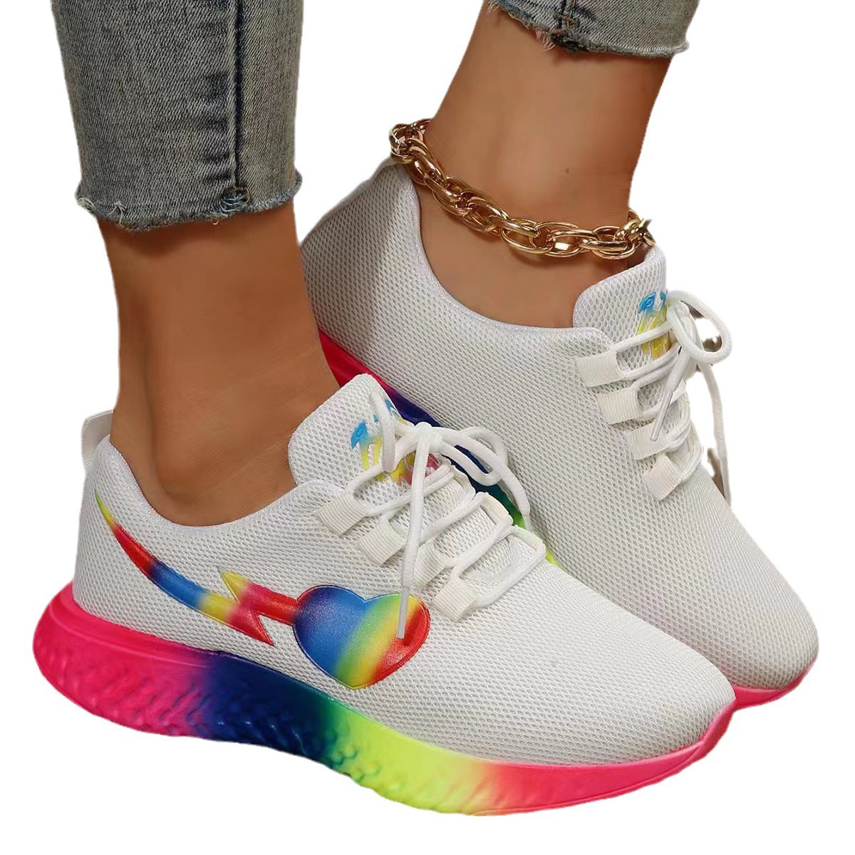 Ladies Athletic Shoes Tennis Shoes Sneakers Canvas Breathable Comfortable Versatile Footwear Sneakers_voghion.com