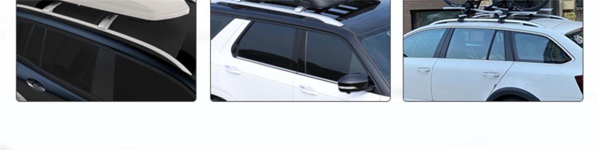 Roof Rack, Crocodile-Style Suspended Universal Luggage Rack Crossbar, Suv Car Roof Rack with High Load Capacity