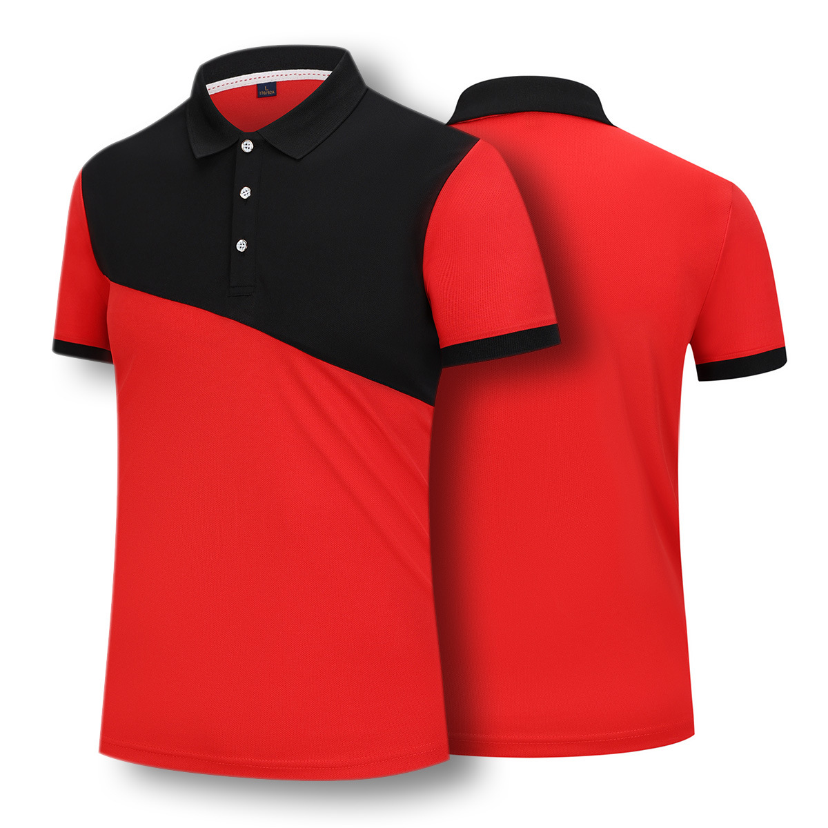 Monos a juego de colores impresión personalizada ropa de trabajo bordado costura camisa de polo Camiseta de manga corta de los hombres al por mayor camisa de publicidad