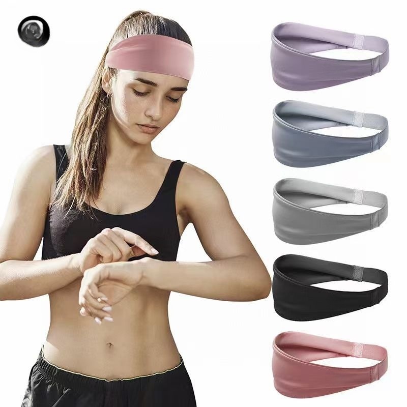 Sports headband, fitness headband, sweat-absorbing and anti-sweat headband, breathable headband for basketball, running, yoga, unisex sweat-absorbing headband