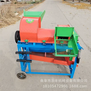 黄豆玉米高粱脱粒机 大豆苦豆子打粒机 小型多功能电动脱粒机
