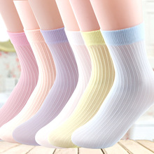 糖果袜男女童彩色中筒耐磨薄款亲子儿童游乐园商超便宜一次性袜子