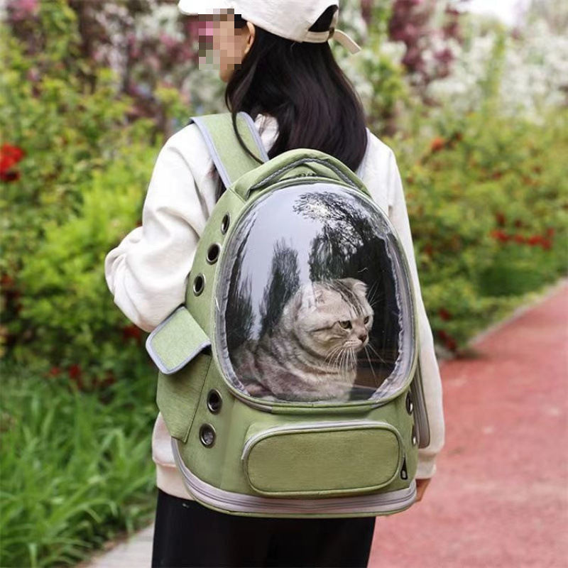 ∝猫バッグ、ポータブルバッグ、スペースカプセル、大型犬用バックパック、猫ケージ、猫用透明猫スクールバッグ|undefined