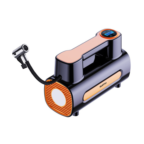 Car tire inflator, small car portable electric car tire inflator 12V, air pump tire inflator