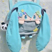 日系初音未来fufu双肩周边痛包2024新款个性二次元礼物收纳大包