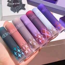 万花璄沙丘鸽血红口红唇泥唇粉霜哑光裸色nu02星空氛围感显白其他