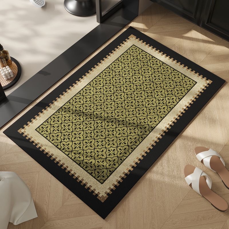 Absorbent Floor Mat Diatom Mud Household Foot Mat Antique Style Bathroom Thickened Bathroom Stain-Resistant Door Quick-Drying Anti-Slip Mat