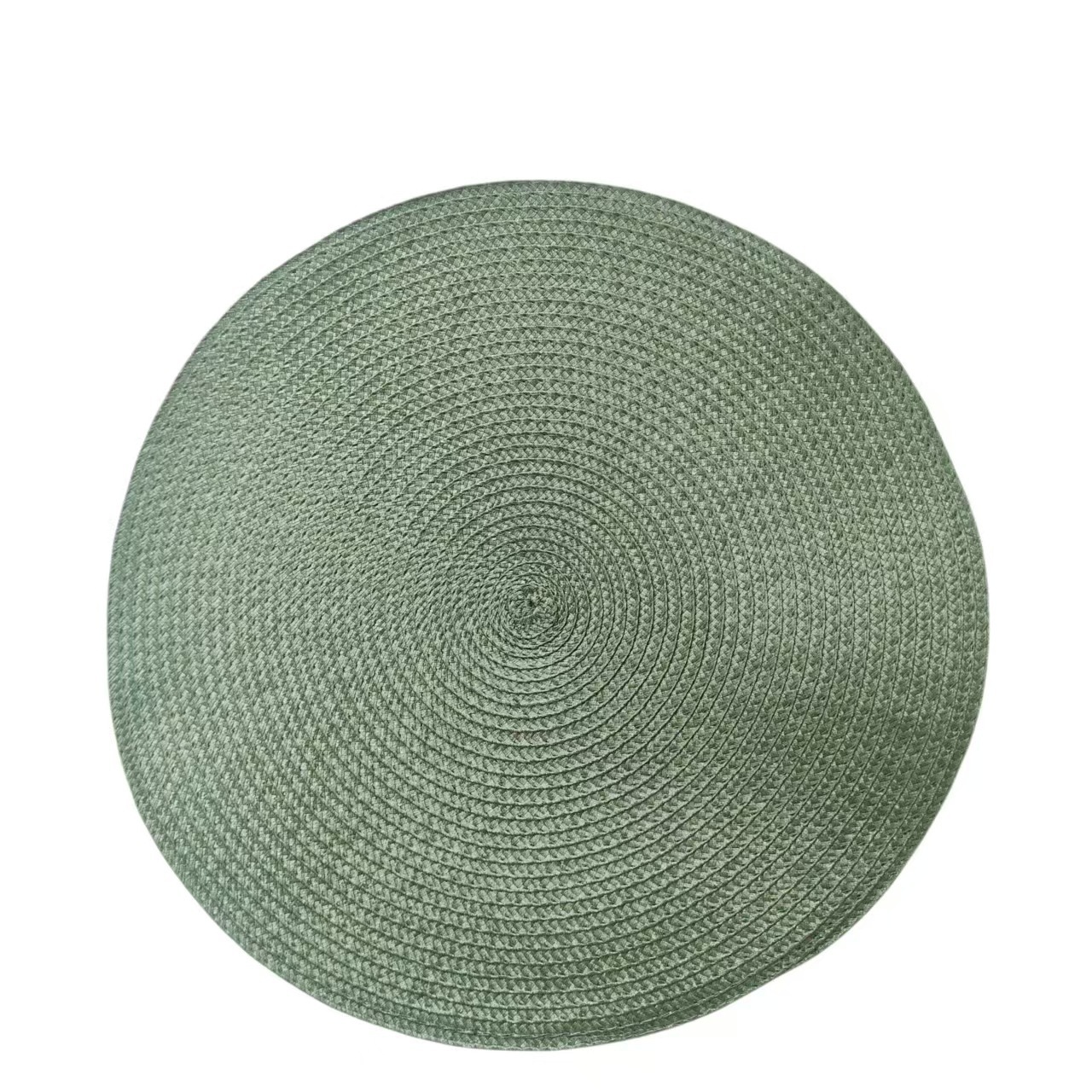 PP almohadilla de comedor tejida a mano ecológica almohadilla de aislamiento térmico europea y americana almohadilla de decoración de color sólido explosión multicolor almohadilla de mesa opcional image 14