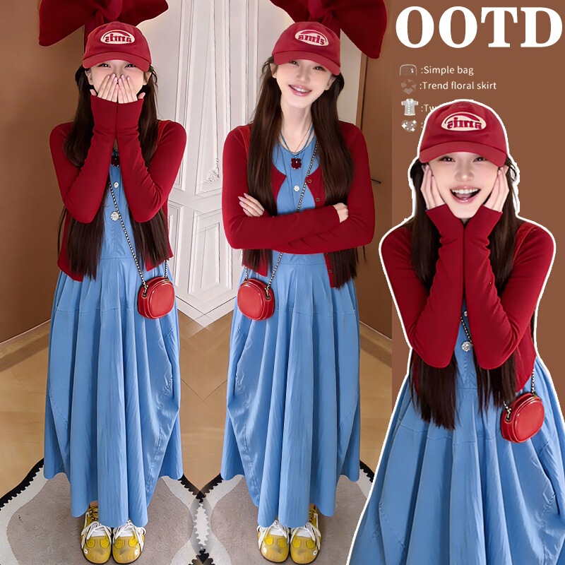 Maternity Wear 2026 Summer New Korean Style Fashionable Sun-Protective Cardigan + Tank Dress Two-Piece Set Maternity Dress Maternity Wear 2026 Summer New Korean Style Fashionable Sun-Protective Cardigan + Tank Dress Two-Piece Set Maternity Dress