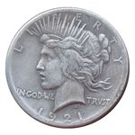 厂价直销摩根1921和平鸽1921双面人头硬币复制纪念币