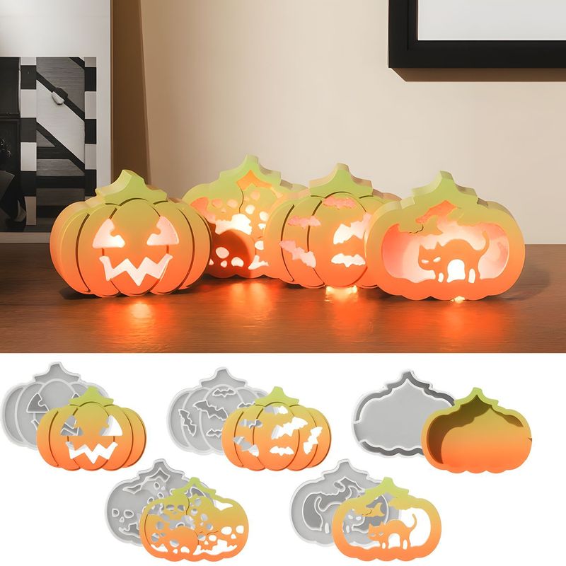 自慢の洋洋diy滴ゴム金型ハロウィーン透かし彫りカボチャ雰囲気灯飾りシリコン金型|undefined