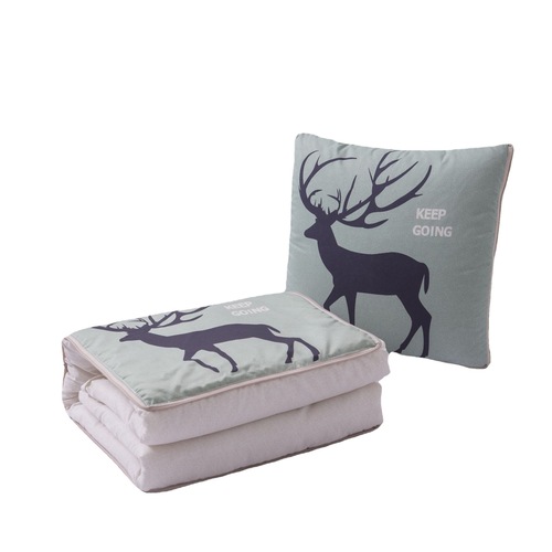 One piece drop shipping cartoon brushed pillow quilt dual-purpose office cushion nap cover quilt gift group purchase pillow quilt