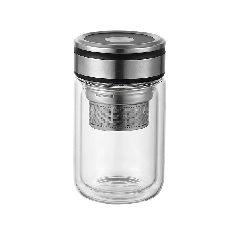 Glass handheld high quality transparent tea cup