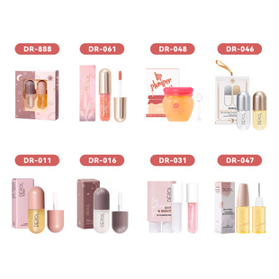Cross-border DEROL Ginger Mint lip lip Glaze lip plumper lip Set Box lip lip Solution