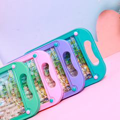 Large Children's Balance Ball Board Palm Game Track Maze Flat Board Rolling Toy for Kindergarten Gift