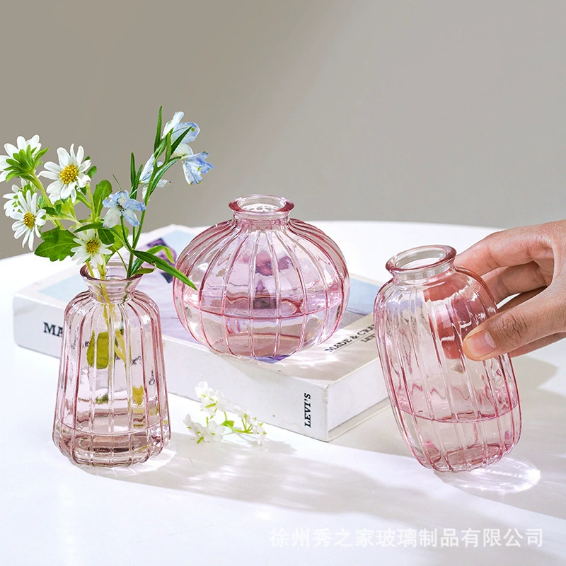 Ins Style креативная мини-гидропонная стеклянная трансграничная Маленькая ваза небольшого размера интернет-знаменитости зеленые растения цветы настольные декоративные украшения