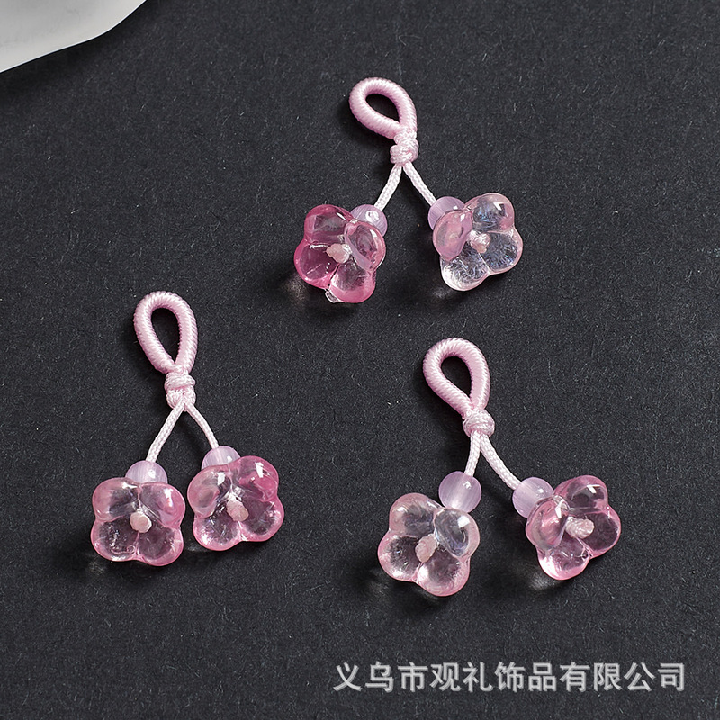 琉璃葫芦莲蓬樱花手串吊坠提溜串珠手链手工diy手绳编织饰品配件|undefined
