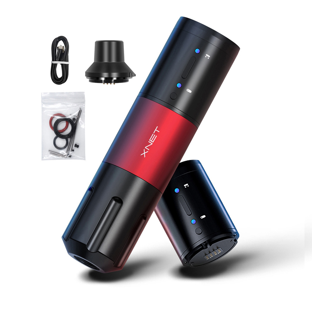 7079金雕双短夏力电池笔红色