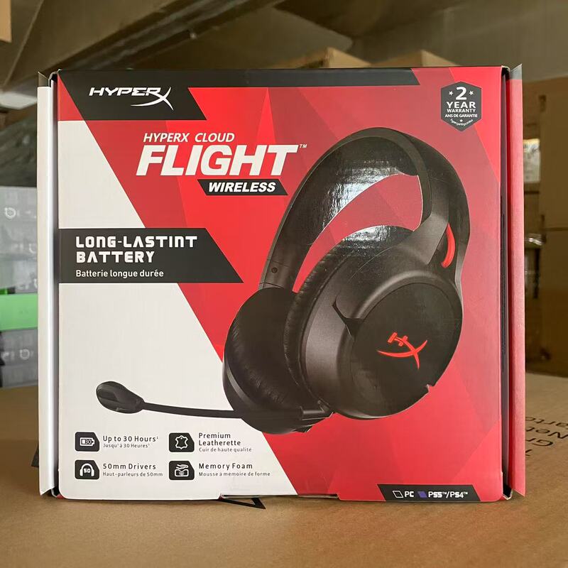 Hyperx Cloud Flight Extremely Unknown Sky Arrow Wireless Headphones Over-Ear Computer Gaming Headset