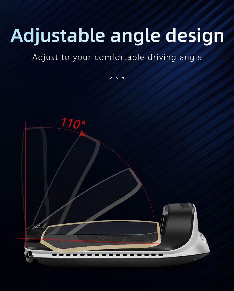 Cross-border car display screen, car OBD+GPS speed projector, no ghosting, portable high-definition head-up display