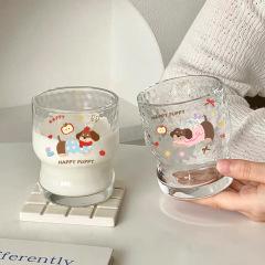 创意咖啡杯耐热卡通玻璃杯高颜值喝水杯可爱小狗杯子小众ins礼品