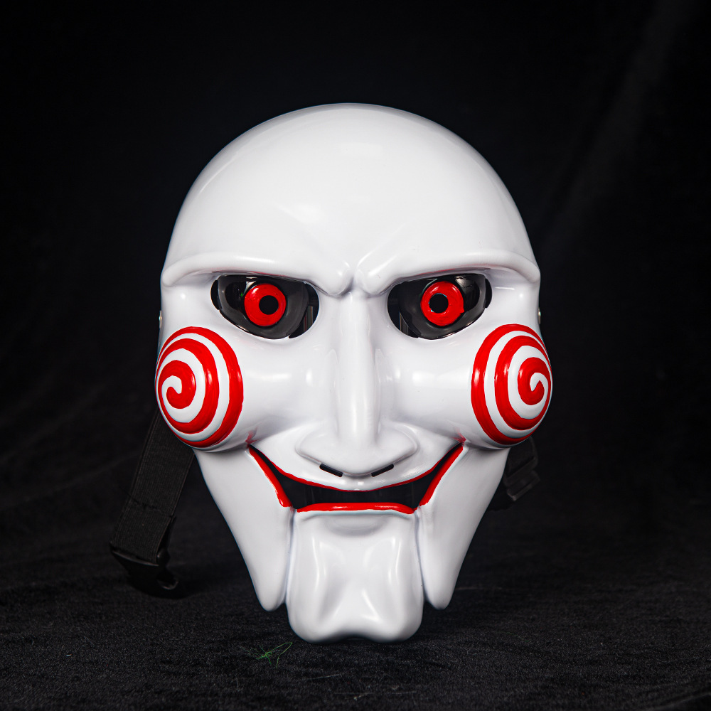 Halloween de alta calidad motosierra temática de cine y televisión edición de colección COS máscara de plástico de cara completa juguetes de props image 1