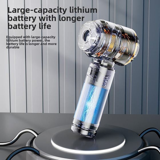 On-the-way car wireless vacuum cleaner suction, blowing, charging and pumping for cars, home cars, dual-use small brushless three-speed large suction