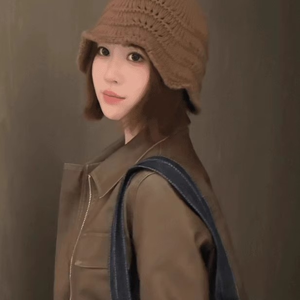 针织帽女2025新款防寒保暖显脸小毛线帽韩版秋冬季简约堆堆帽|undefined