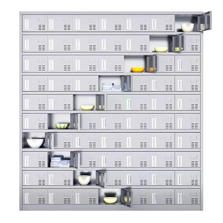 Armario de acero inoxidable comedor personal multi-puerta vajilla gabinete restaurante vajilla gabinete de almacenamiento fábrica multi-puerta vajilla gabinete de almacenamiento