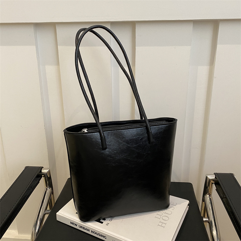 Bolsas de gran capacidad de viaje de moda coreana para mujeres 2024 invierno nuevo retro ocio bolsas de hombro bolsas de brazo