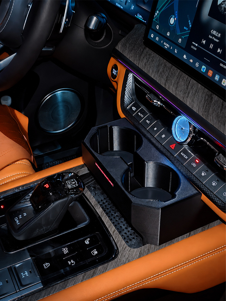 Tank 500 gear shift cup holder, center console cup holder, modified interior multi-functional storage rack, car beverage rack