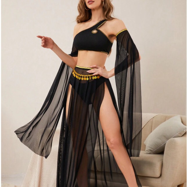 Cross-Border Exotic Dance Costumes, Sexy Queen Dancer Outfits, Egyptian Exotic Clothing, Erotic Lingerie, Belly Dance, Indian Foreign Trade Women's Clothing