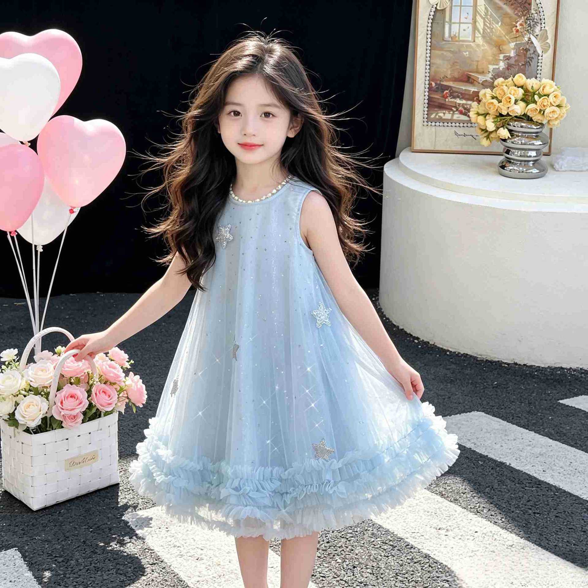 Summer sleevless dress