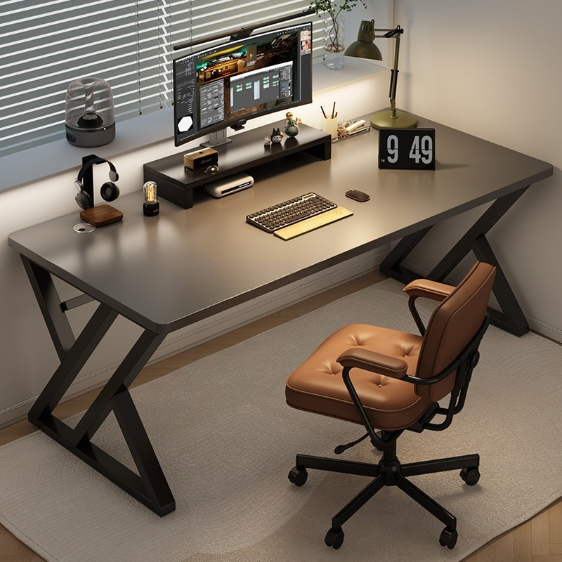 Computer Desk Desktop Bedroom Desk Home E-Sports Table and Chair Set Rental House Simple Student Study Desk