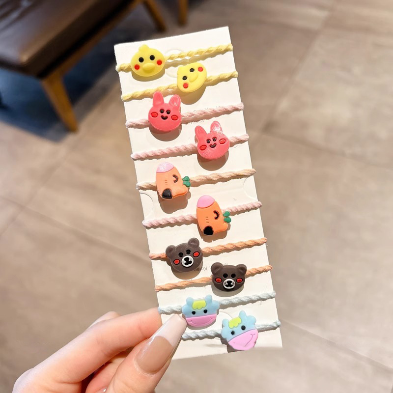 Anillo de pelo de pulgar bebé no daña cabello pequeño toque de cabello para niños correa de goma para niñas cuerdas de cabello para bebés cuerdas de cabeza de alta elasticidad