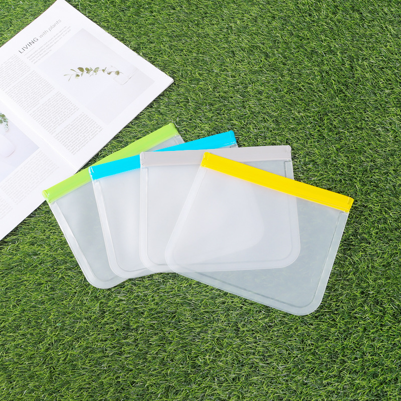 EVA食品保鲜袋亚马逊pvc多功能加厚磨砂收纳袋蔬菜水果密封袋定制