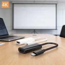 4K适用萍果type-C转HDMI手机同屏转接游戏会议学习TV同屏专用